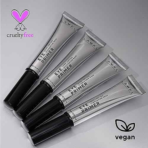 Lamel Insta Eyeshadows Base - Universal Colours - Clear, Waterproof, Vegan, Cruelty-Free, Made for Long-Lasting Wear - For Any Skin Tone and Type - 10 ml