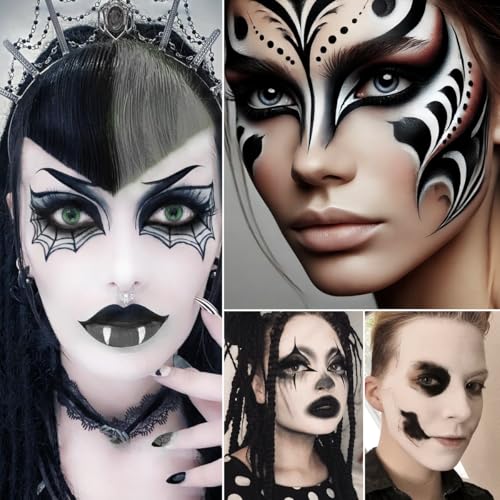 Black & White Makeup Palette - Goth Halloween Eyeshadow