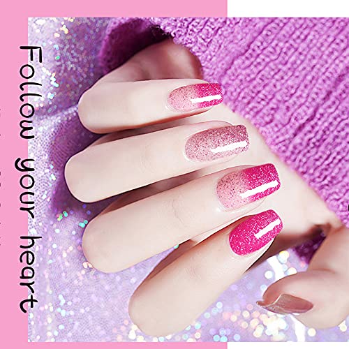 Allenbelle Color Changing Gel Nail Polish Gift Set Color Changing Gel Polish Set Mood Soak Off Uv Led Color Changing Gel Nail Polish 001