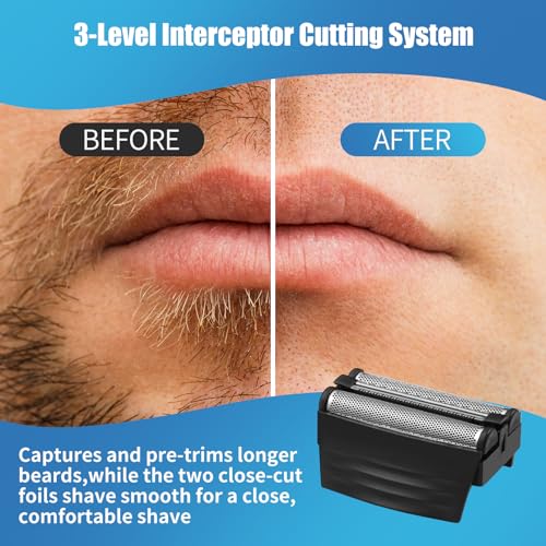 Shaver Replacement Foil Compatible with Remington TITANIUM-X Flex & Pivot Foil and Cutter F5800 & F7800,Shaver heads Fit for Remington F4900,F5800,F7800 (1 Pack)