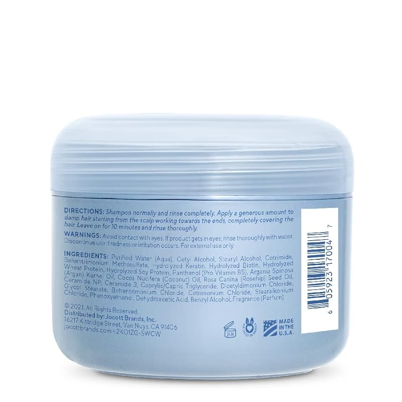 Infusion K Intense Repair Hair Mask with UltraKeratin - Moisturizing & Strengthening, Color Safe, 8 oz