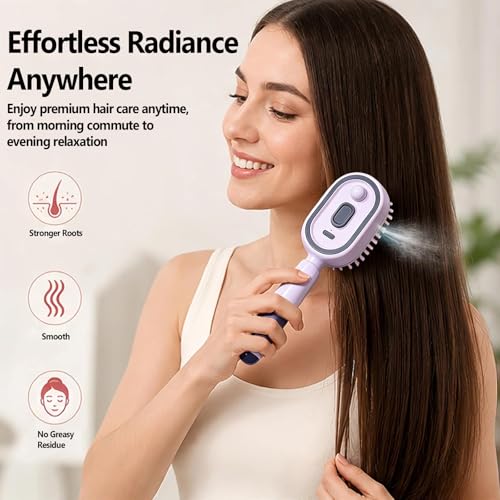 Electric Spray Air Cushion Massage Comb with Red Light