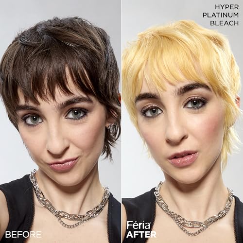 L'Oreal Paris Feria Hyper Platinum Hair Bleach Kit with Purple Conditioner