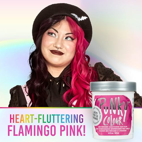 Punky Flamingo Pink Semi Permanent Hair Dye – Vibrant 3.5 oz