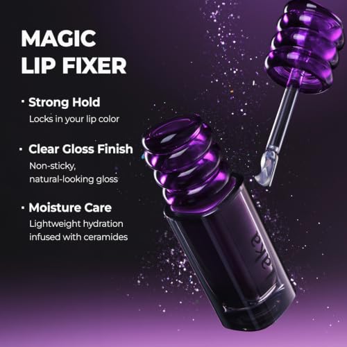 Laka Magic Lip Fixer - Clear Lip Sealer & Gloss, 0.15 oz