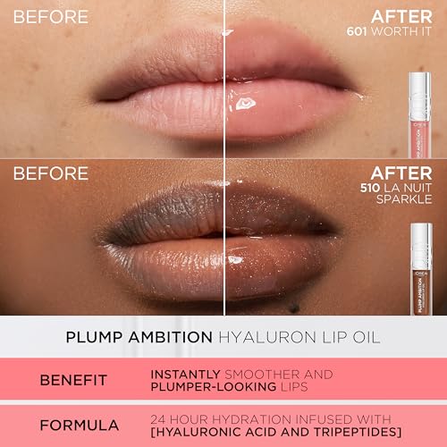 L'Oreal Paris Plump Ambition Hyaluron Lip Oil - 24HR Hydration