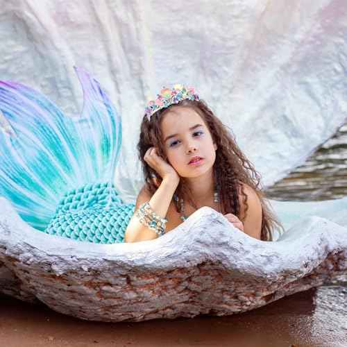 CIEHER Mermaid Tiara for Costume & Birthday Decorations