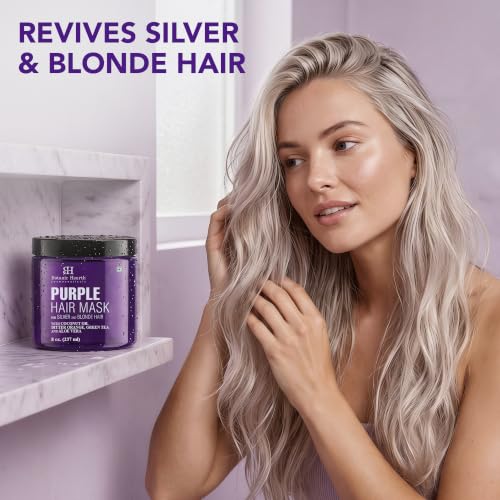Botanic Hearth Purple Hair Mask for Blonde & Silver Hair 8oz
