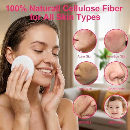 180 PCS Eco-Friendly Compressed Facial Sponges for Cleansing & Exfoliating