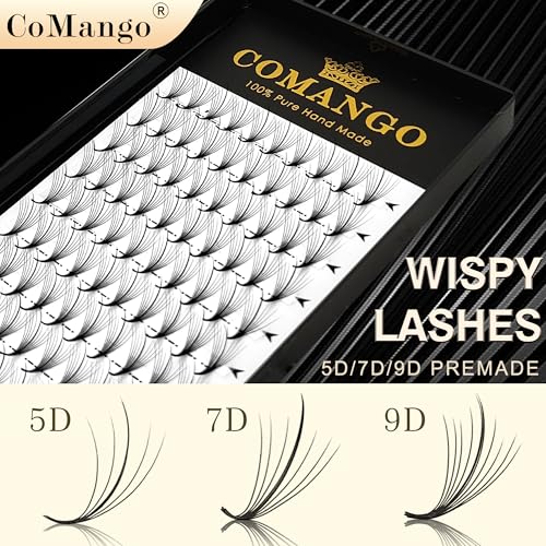 CoMango Wispy Premade Fans 5D 7D 9D Eyelash Extensions