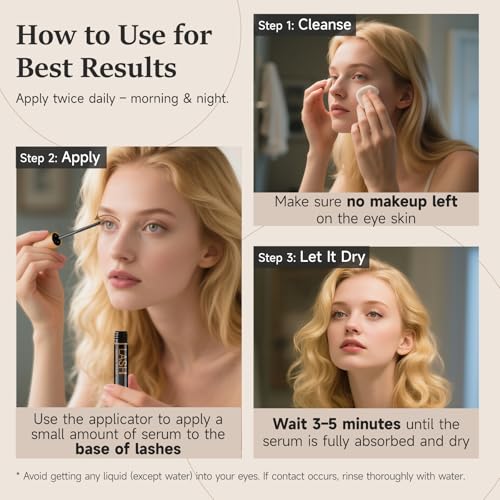 Eyelash Growth Serum for Longer Thicker Lashes