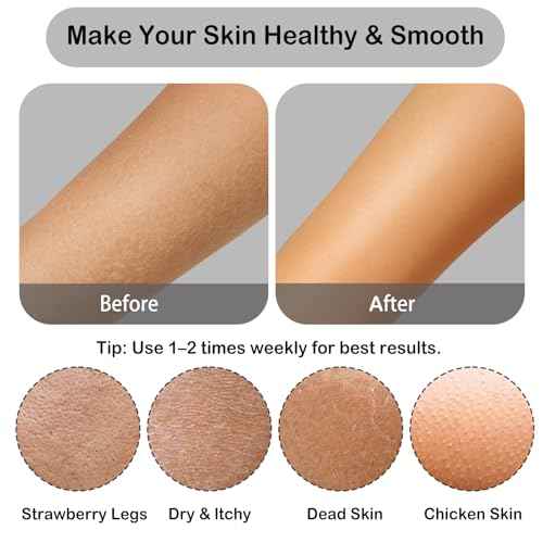 Deep Exfoliating Glove, Korean Exfoliating Mitt for Body Scrub, Dead Skin Removal & Keratosis Pilaris Treatment, Spray and Self Tan Remover