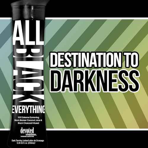 Devoted Creations All Black Everything - Extreme Darkening Black Bronzer Dark Tanning Lotion