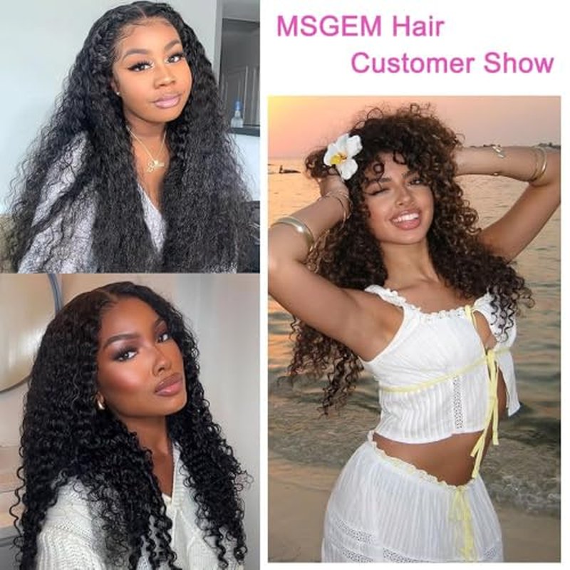 Burmese Curly Human Hair Bundles 30-34 Inch - Virgin Black Hair