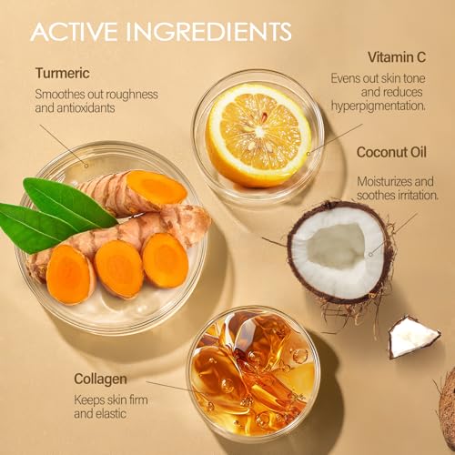 Turmeric Body Scrub with Vitamin C & Coconut Oil Exfoliator