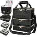 Nail Polish Organizer Bag - Holds 84 Bottles, 3-Layer Storage Case
