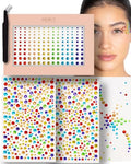 MERCY LONDON Face Gems Stickers - 4 Sheets Rainbow Rhinestones