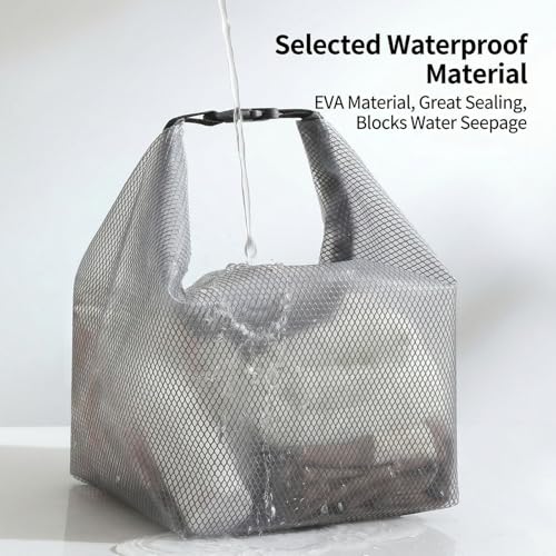 2-Pack Waterproof Toiletry Bags, Clear EVA Organizer Pouches