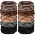 Hair Ties 120 Pack - Thick Elastic Bands for All Hair Types