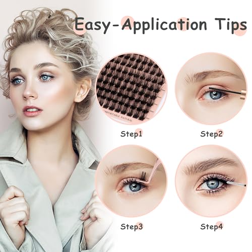 Lash Clusters 144PCS 12mm D Curl Eyelash Extensions