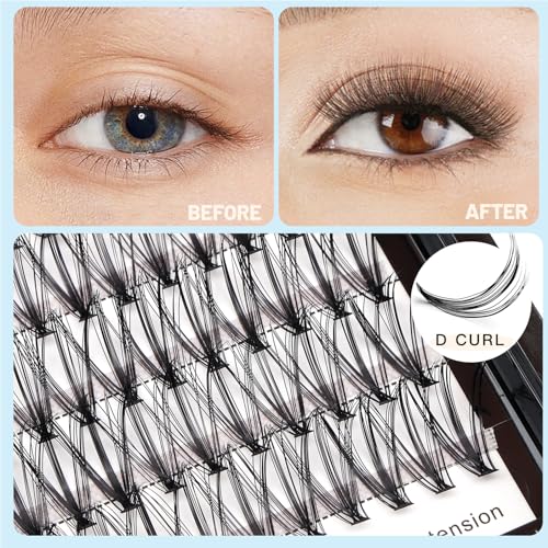Hannahool 3D Cluster Lash Extensions Mixed 8-16mm 0.07mm