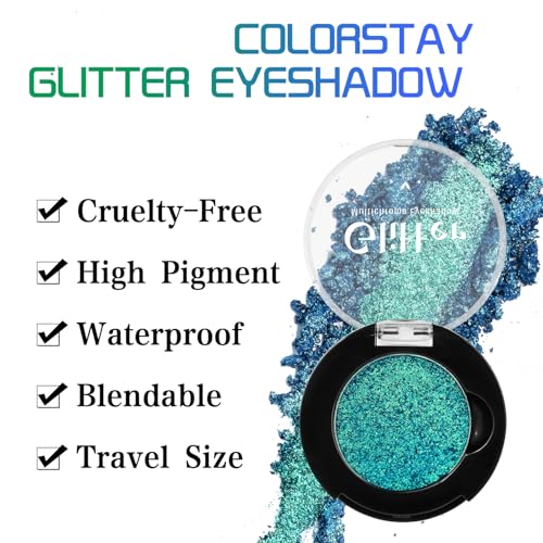 Green Multichrome Eyeshadow - Waterproof Shimmer Duochrome