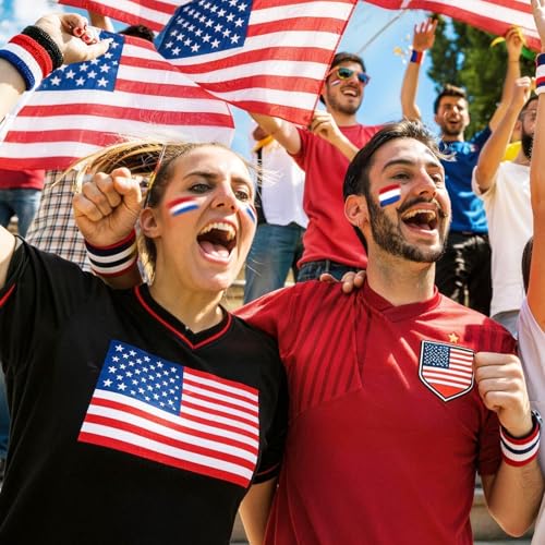 USA Patriotic Face Paint Stick Set - 4 Pack Red, White & Blue