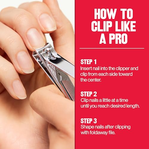 Revlon Nail Clipper with Foldaway File - Silver, 1 Count (Variation of THIS listing)