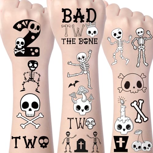 Bad Two the Bone Temporary Tattoos - 200+ Skull Stickers