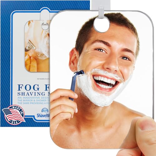 Shave Well Fogless Shower Mirror 6x4 | Anti-Fog Shaving Mirror