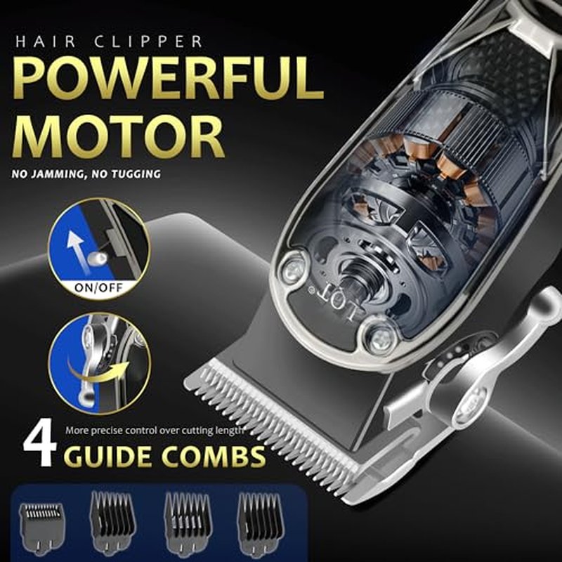 LQT 4-in-1 Cordless Hair Clippers Set for Men - Beard Trimmer & Shaver