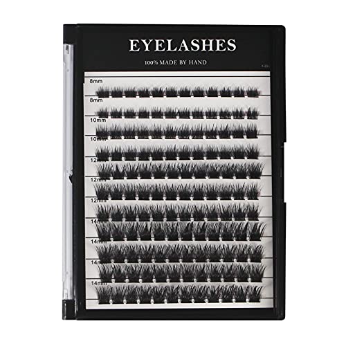 D Curl Cluster Eyelash Extensions 132pcs Mixed Sizes