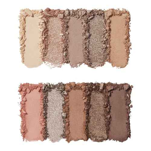 e.l.f. Perfect 10 Eyeshadow Palette, Ten Ultra-pigmented Shimmer & Matte Shades, Vegan & Cruelty-Free, Keep It Ethereal