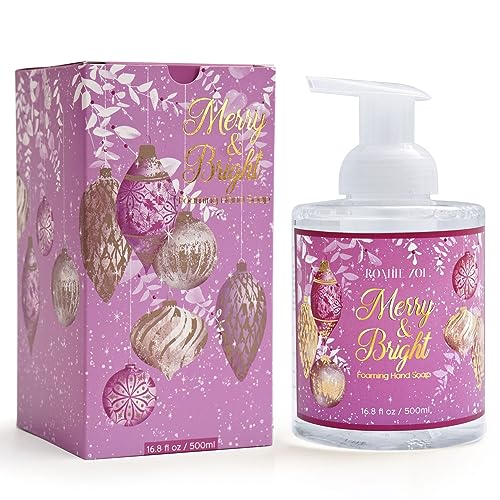 ROMIIE ZOI Christmas Foaming Hand Soap with Gift Box - Peacock, Infused with Blue Lotus Aroma - 500ml/ 16.8 fl. oz