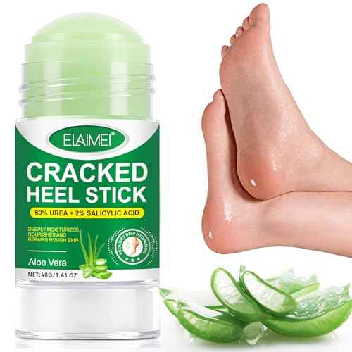 60% Urea plus 2% Salicylic Acid Foot Care Stick, Deep Hydration Soften & Smooth Thickened Areas, Intensive Moisturizer Repairs for Dry, Cracked Heels & Thickened Skin (1.41 Ounce, Aloe Vera)
