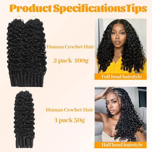Burmese Curly Crochet Human Hair 20 inch - 100% Virgin