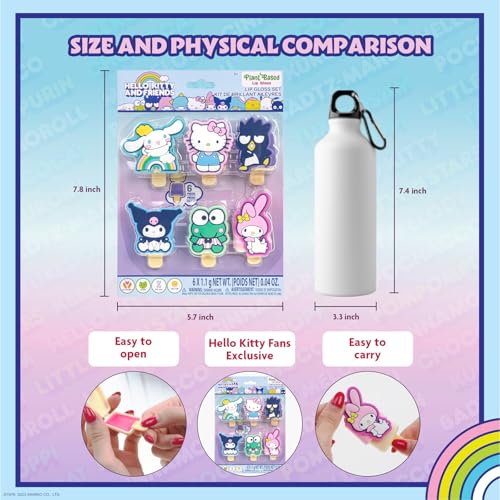 Hello Kitty Lip Gloss Set 6-Pack | Townley Girl Pucker Pops