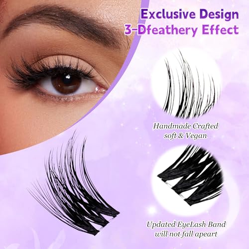 D Curl Lash Clusters 8-18mm Mix - DIY Eyelash Extensions