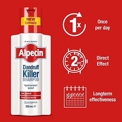 Alpecin Dandruff Killer Shampoo 250ml – Anti-Dandruff Hair Care for Scalp Comfort