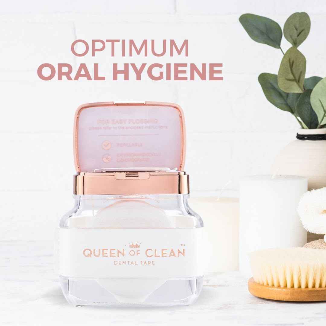 54 Yard of White Dental Floss Tape – Easy, Comfortable, Fun & Effective Flossing. PFAS-Free, Vegan-Friendly, Fresh Mint Flavour & Shred-Resistant. Seriously Good Floss