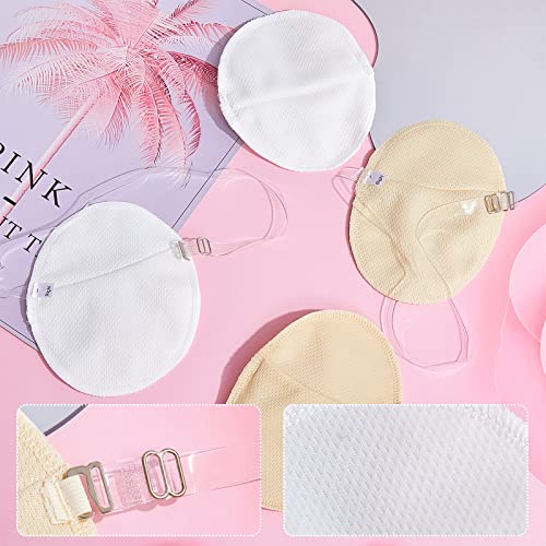 Reusable Underarm Sweat Pads with Adjustable Straps - 4 Pairs
