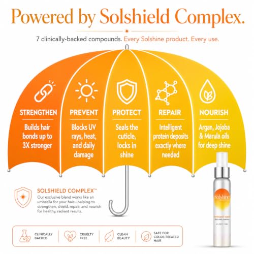 Solshine Sunkissed Hair Serum for Frizz & Fly-Aways - Nourishing Hair Treatment