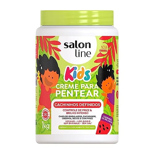 Salon Line Kids Defined Curls Combing Cream - Frizz Control & Shine, 1kg