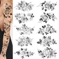 Temporary Tattoo Sleeve for Women | Floral & Butterfly Designs