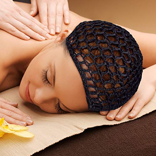 Geyoga 4-Pack Mesh Crochet Hair Net Snood Hat for Sleep