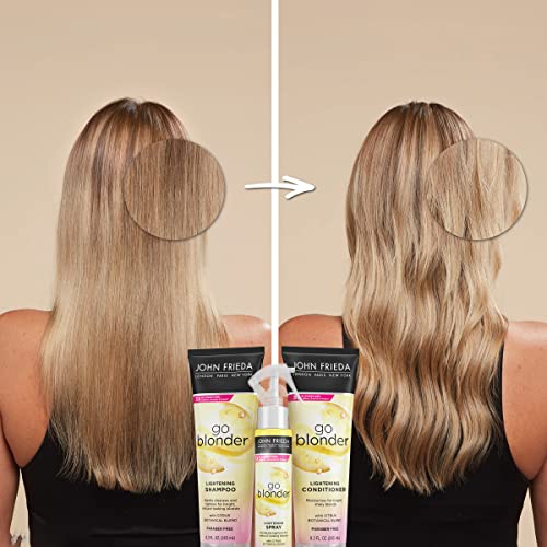 John Frieda Sheer Blonde Go Blonder Conditioner, Gradual Lightening Conditioner, 8.3 oz, with Citrus and Chamomile, featuring our BlondMend Technology