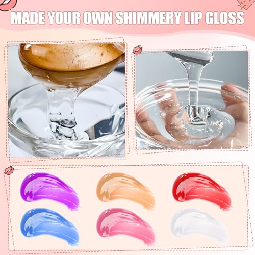 JCOOS Lip Gloss Base 2PC 200ml - DIY Moisturizing Lip Gloss Kit