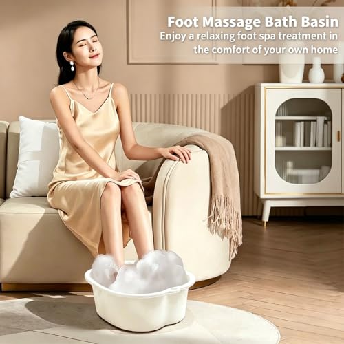 Large Foot Soaking Tub - Durable Foot Bath Basin for Relaxation