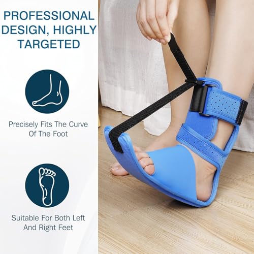 Plantar Fasciitis Night Splint with Adjustable Straps - Foot Pain Relief