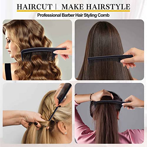 Small Carbon Fiber Comb Set for Men and Women - Teasing & Styling - Premium Hair Styling Tools